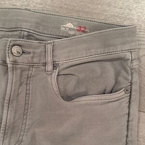 Faherty Light Green High Rise Men's Stretch Terry Pants